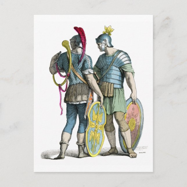 Ancient Roman Legionaries Postcard (Front)