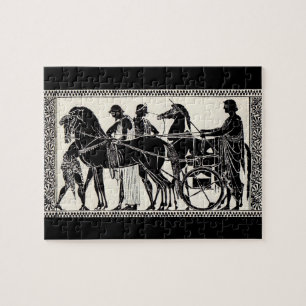 ancient Roman men and horses Jigsaw Puzzle