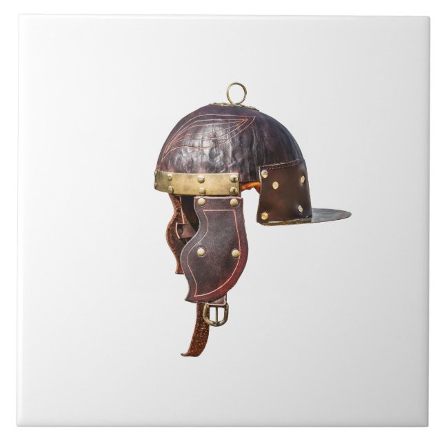 Ancient Roman military helmet Ceramic Tile (Front)