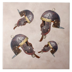 Ancient Roman military helmet Ceramic Tile