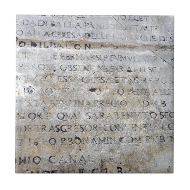 Ancient Roman Sign Ceramic Tile (Front)