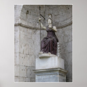 Ancient Roman Statue in Italy Poster
