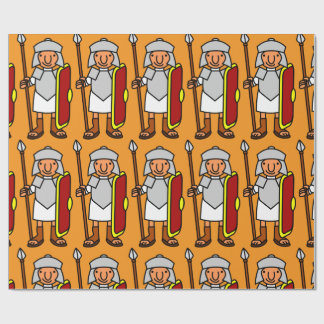 Ancient Rome Fun Roman Soldier Gift Wrapping Paper