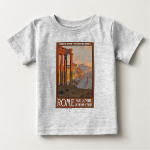 Ancient Rome Travel Ad Painting Baby T-Shirt