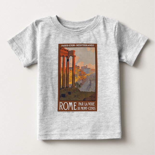 Ancient Rome Travel Ad Painting Baby T-Shirt (Front)