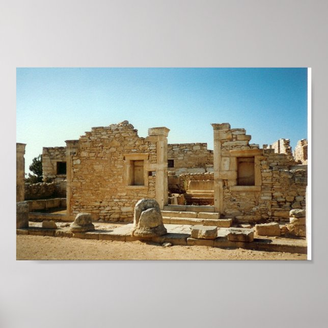 Ancient Ruin in Cyprus Poster (Front)