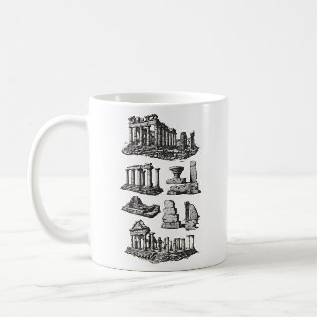 Ancient ruins and archaeological sites coffee mug (Left)