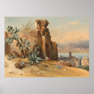 Ancient Ruins near Messina - Rémond Fine Art Poster