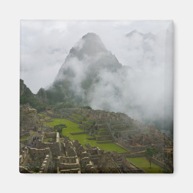 Ancient ruins of Machu Picchu with Andes Magnet (Front)