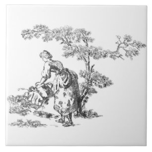 Ancient rural artwork tile