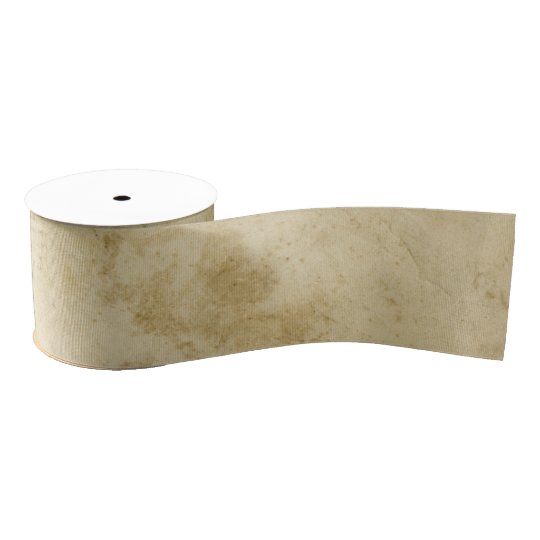 Ancient Rustic Stained Antique Blank Old Paper Grosgrain Ribbon