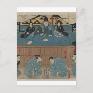 Ancient Samurai Leader circa 1800s Postcard