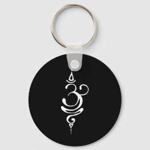 Ancient Sanskrit Breathe Om Symbol Yoga Buddhism M Key Ring