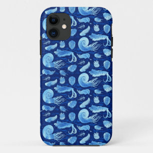 Ancient sea animals: Trilobites, Anomalocaris... iPhone 11 Case