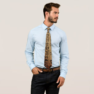 Ancient seal, Well Being, Tea & Tao - China Tie