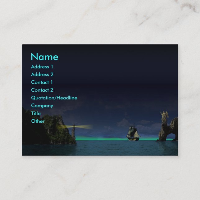 Ancient Ship Business Card (Front)