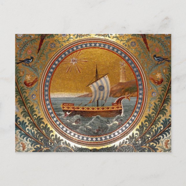 ancient ship postcard (Front)