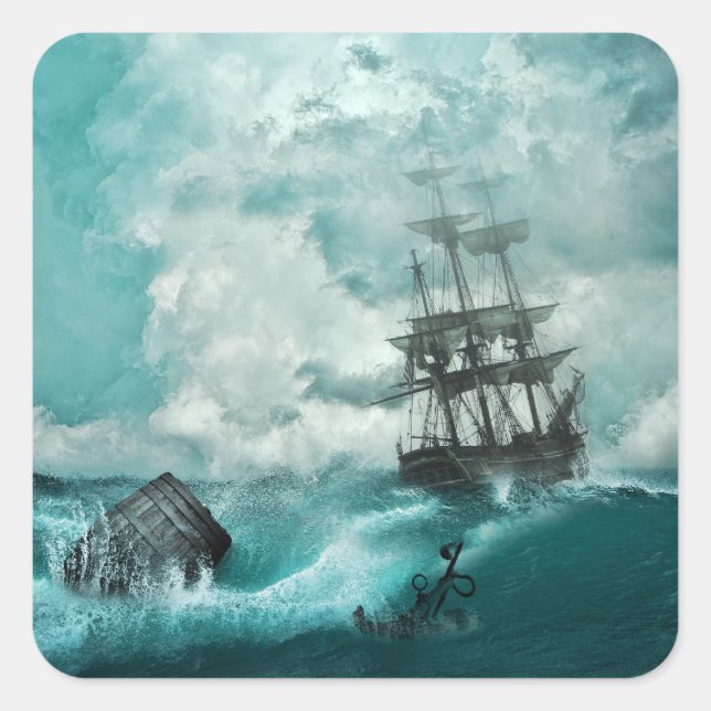 ancient ship stickers (Front)