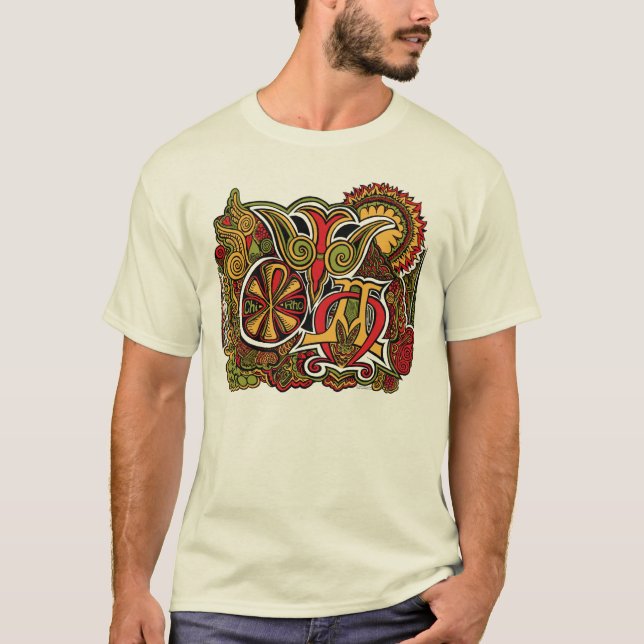 'Ancient Signs'  [full colour] T-Shirt (Front)