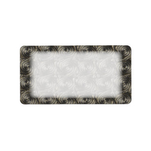 Ancient Silver Celtic Spiral Knots Pattern Label