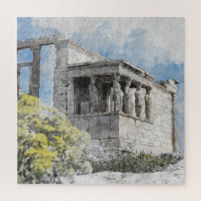 Ancient Sites Acropolis in Athens, Greece Jigsaw Puzzle (Vertical)