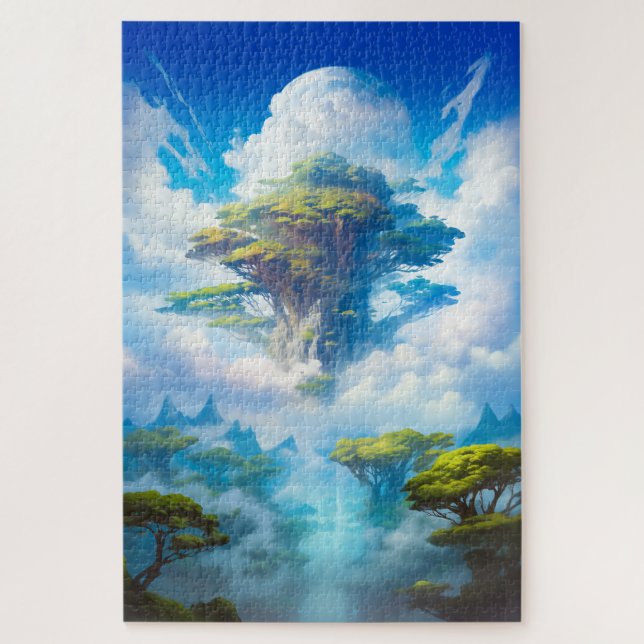 Ancient Sky Forest - Fantasy Art Jigsaw Puzzle (Vertical)