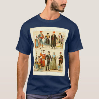 Ancient Spanish fashion and lifestyle 18th century T-Shirt