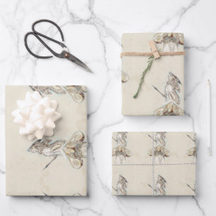 Ancient Statue of Athena Greece Elegant Art Wrapping Paper Sheet