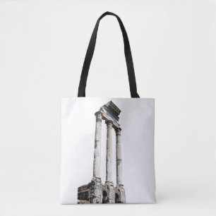 Ancient stone columns tote bag