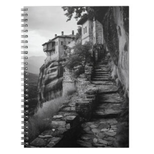 Ancient Stone Steps Cliffside Notebook