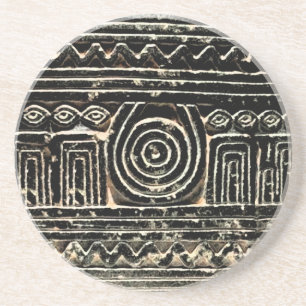 Ancient Sumerian Mesopotamian Pattern Coaster