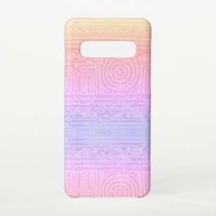 Ancient Sumerian Mesopotamian Pattern Pink Samsung Galaxy Case