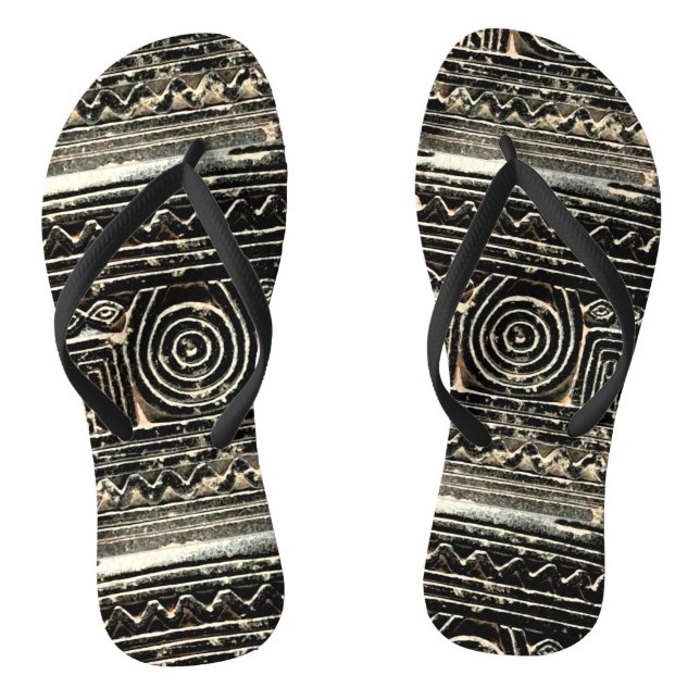 Ancient Sumerian Mesopotamian Pattern Thongs (Footbed)