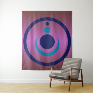 Ancient Symbols Alien Crop Circle Tapestry