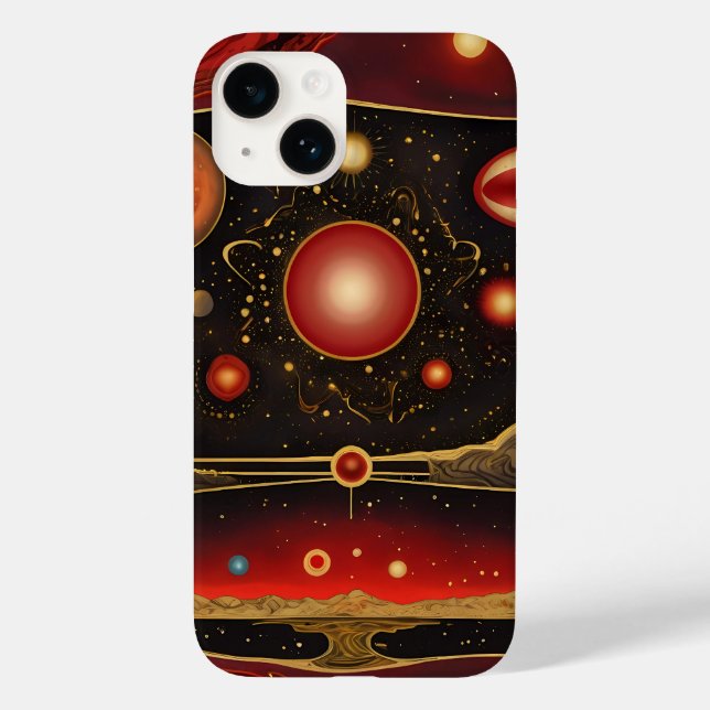 Ancient symbols in vibrant colours Case-Mate iPhone case (Back)