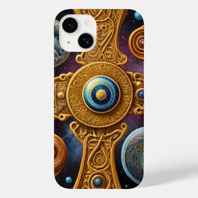 Ancient symbols in vibrant colours Case-Mate iPhone case (Back)
