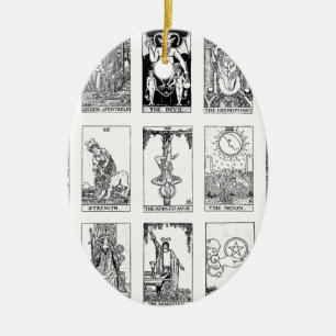 ancient tarot ceramic ornament