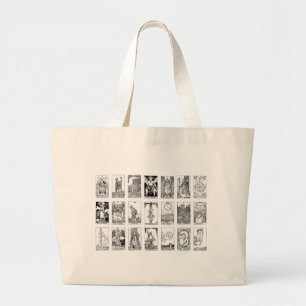 ancient tarot large tote bag