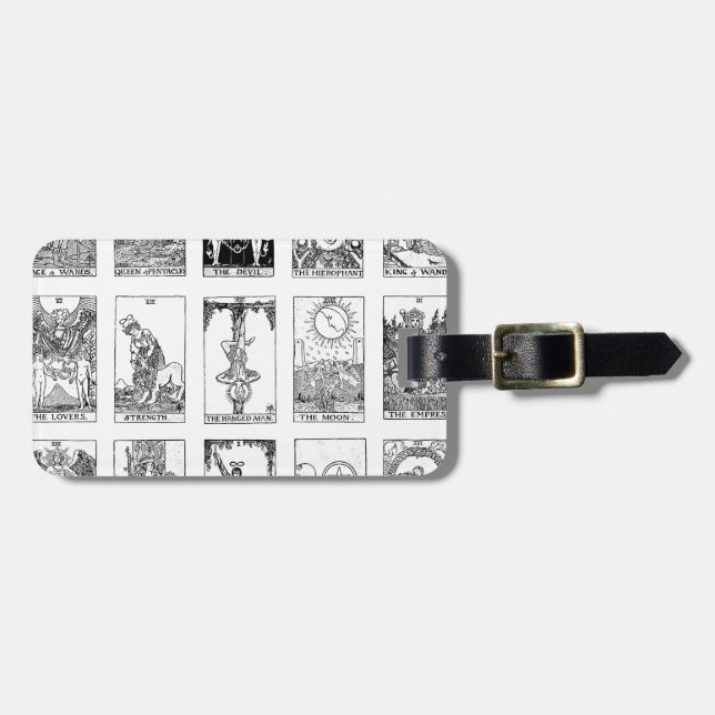 ancient tarot luggage tag (Front Horizontal)