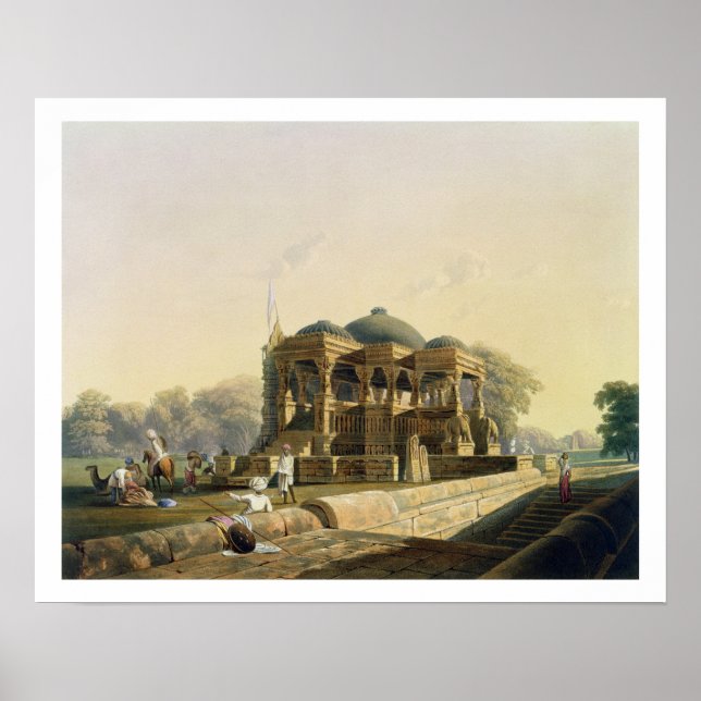 Ancient Temple at Hulwud, from Volume I of 'Scener Poster (Front)