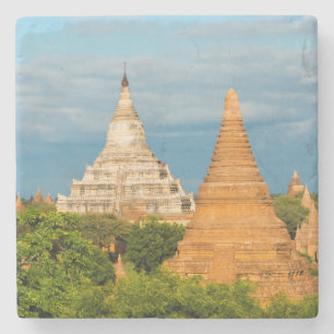 Ancient Temples and Pagodas   Bagan Stone Coaster