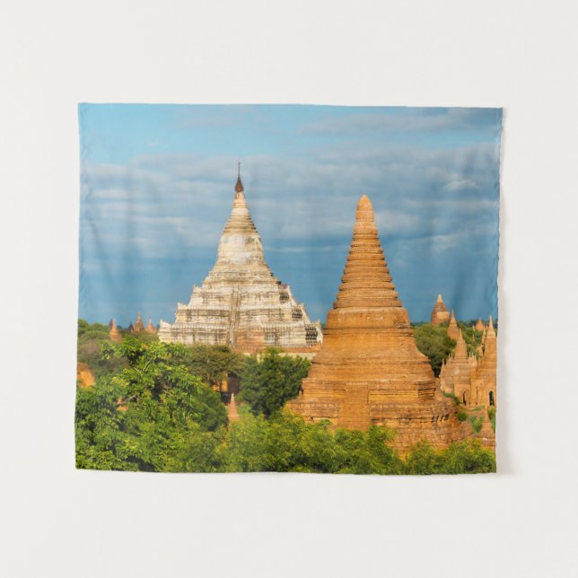 Ancient Temples and Pagodas | Bagan Tapestry (Front (Horizontal))