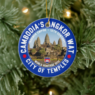 Ancient Temples of Cambodia – Angkor Wat Ceramic Ornament