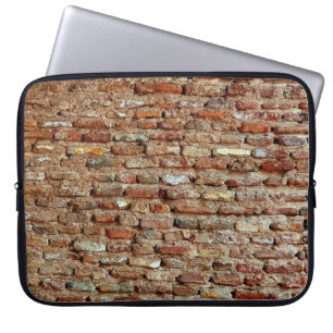 Ancient Textured Brick Wall of Lal Killa Indiaaged Laptop Sleeve