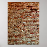 Ancient Textured Brick Wall of Lal Killa Indiaaged