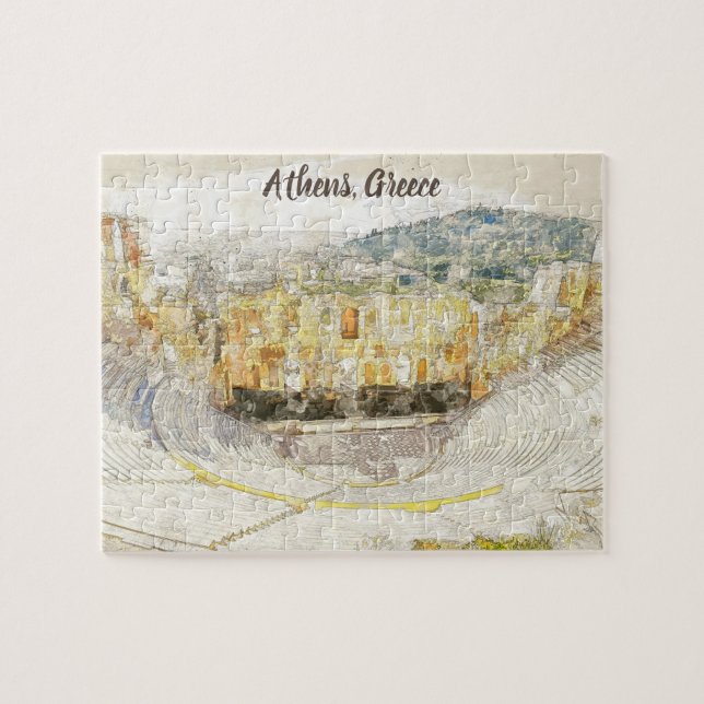 ancient theater of Herodion, Athens, Greece Jigsaw Puzzle (Horizontal)