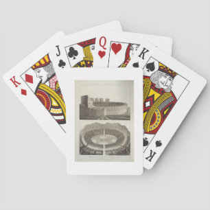 Ancient Theatre, now a Plaza de Toros, and a View Playing Cards