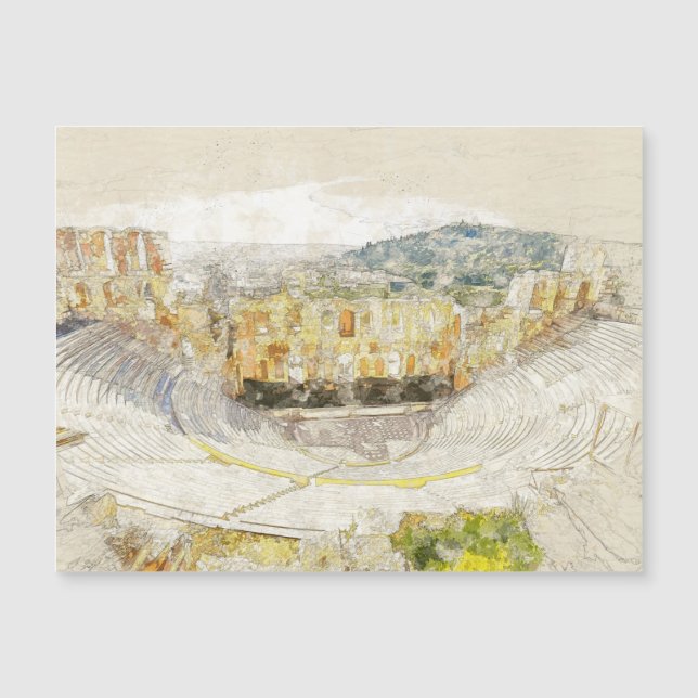 Ancient Theatre of Athens Greece – Classical Art (Front)
