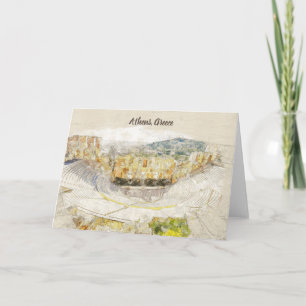 Ancient Theatre of Herodion Athens Greece Greeting Card