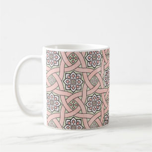 Ancient tile ornamental background, seamless patt coffee mug